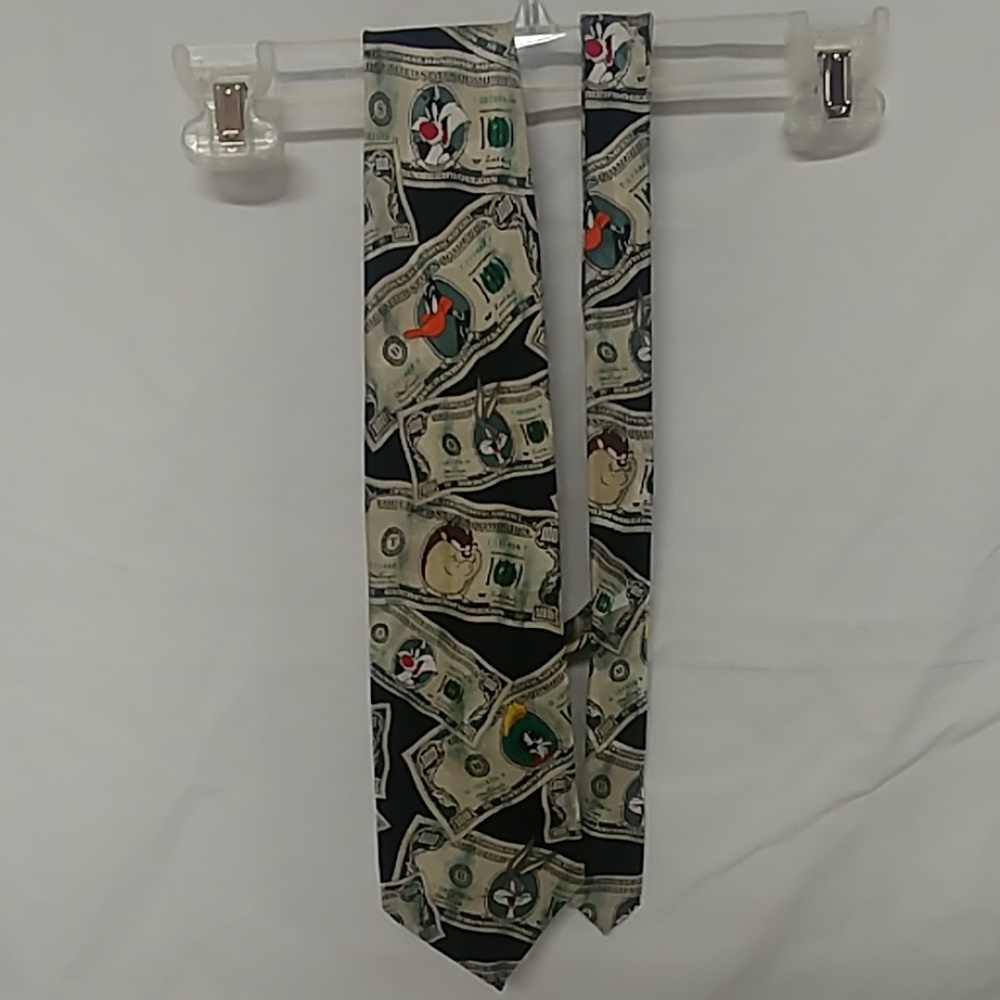 Looney Tunes Mania Bugs Bunny Money Tie 100 Dollar